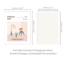 Load image into Gallery viewer, Monolike Ordinary Days PVC Adhesive Photo Album, Sweet Home - Photo Album, Photo Book, Adhesive Album, Design Album
