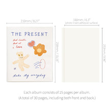 Load image into Gallery viewer, Monolike Unmatched Friends PVC Adhesive Photo Album Series.2, Magic hole - Self Adhesive Scrapbook, Waterproof Memory Book, DIY Magnetic Photo Journal, 4x6 5x7 8x10 Capacity
