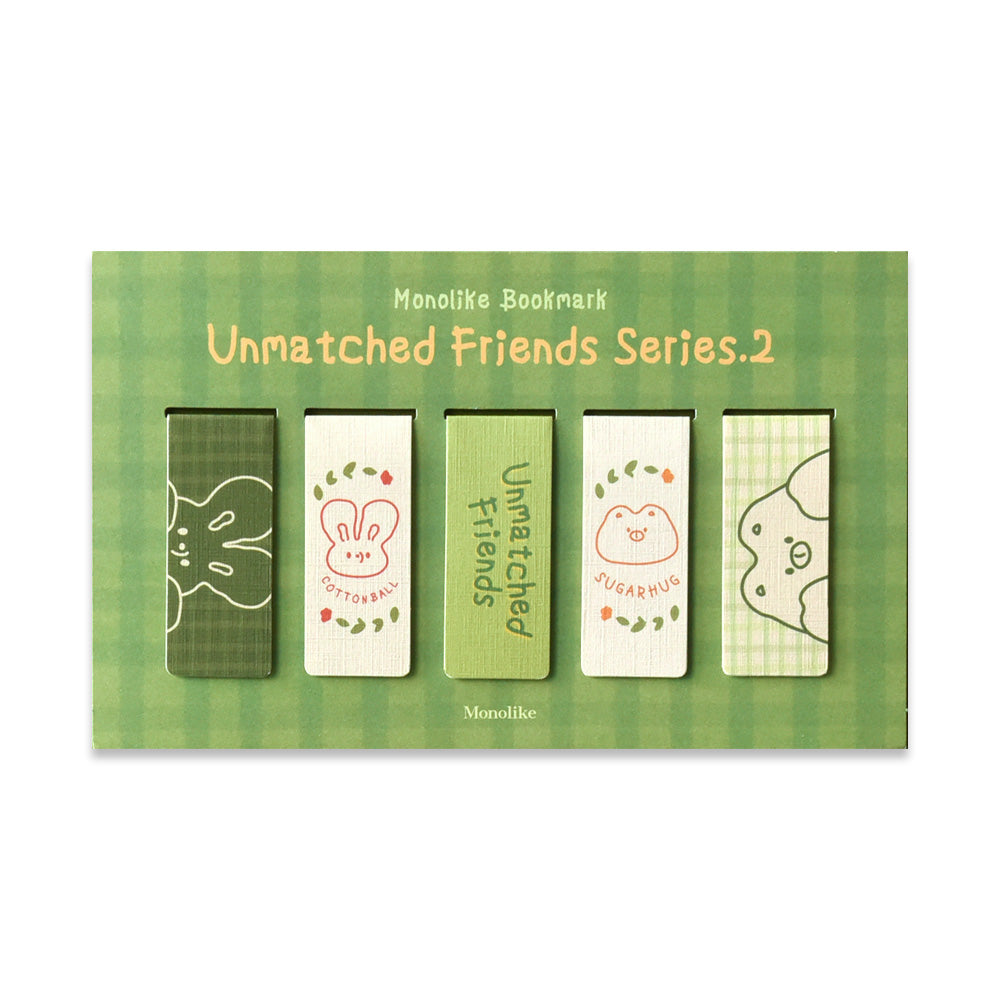 Monolike Magnetic Bookmarks Unmatched Friends Series.2, Set of 5