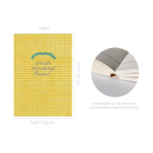 Load image into Gallery viewer, Monolike BASIC Unmatched Friends 6-Month Undated Planner, Yellow Check - Undated Academic Weekly &amp; Monthly Planner
