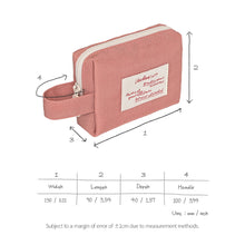 Load image into Gallery viewer, Monolike Archive 247 Handy Pouch, Navy - Small Nylon Pouch, Portable Cosmetic &amp; Toiletry Case, Tech Cable Organizer, Daily Storage Bag
