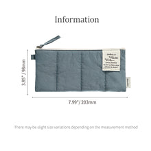 Load image into Gallery viewer, Monolike Archive247 Cushion Pencil Case, 02. Indie Blue - Pencil Pouch, Portable Pencil Bag, Pencil Case, Office Pouch case, Cushion, Soft, Vintage
