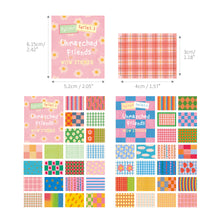 Load image into Gallery viewer, Monolike Wow Sticker Unmatched Friends Pattern Series.3 + Series.4 Set - Mini Size Cute Stickers, Square Stickers
