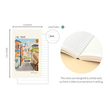 Load image into Gallery viewer, Monolike Seoul Paperback Line Notebook - 02. Haebangchon_Design note, Mini note, Simple note, Notebook, 192 Pages, 4.13x6.69
