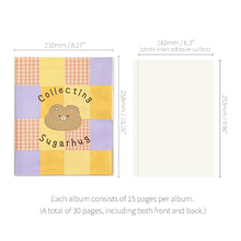 Load image into Gallery viewer, Monolike Unmatched Friends PVC Adhesive Photo Album Series.2, Quilted sugarhug - Self Adhesive Scrapbook, Waterproof Memory Book, DIY Magnetic Photo Journal, 4x6 5x7 8x10 Capacity
