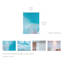 Load image into Gallery viewer, Monolike Memopad Tokyo SET - 4 Packs, 4 Different Designs, 100 Sheets Per Pad, Total 400 Sheets, Note pads, Writing pads

