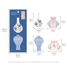Load image into Gallery viewer, Monolike Pottery &amp; Lucky Pouch Paper Magnets, 4P B Set - Traditional Collectible Decorative Fridge Magnets for Home, Office, and Gift
