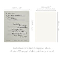 Load image into Gallery viewer, Monolike Nostalgia PVC Adhesive Photo Album Series.2, Memories - Self Adhesive Scrapbook, Waterproof Memory Book, DIY Magnetic Photo Journal, 4x6 5x7 8x10 Capacity
