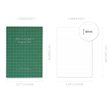 Load image into Gallery viewer, Monolike Journal For Beyond Hardcover Lined Notebook, Green - Hardcover, Academic, Journal, Diary, 112pages
