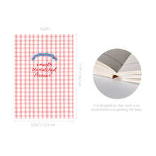 Load image into Gallery viewer, Monolike BASIC Unmatched Friends 6-Month Undated Planner, Pink Check - Undated Academic Weekly &amp; Monthly Planner
