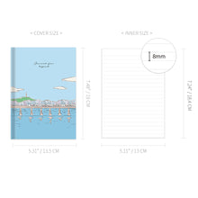 Load image into Gallery viewer, Monolike Journal For Beyond Seoul Today’s Season Hardcover Lined Notebook, Hangang River - Hardcover, Academic, Journal, Diary, 192pages
