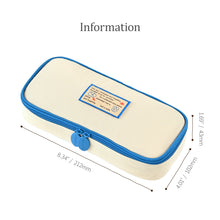 Load image into Gallery viewer, Monolike Unmatched Friends Standard pen case, Black - Water-Resistant Nylon Pencil Case, Large Capacity Pen Pouch, Aesthetic Stationery Organizer for Office
