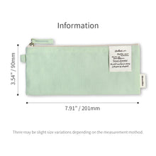 Load image into Gallery viewer, Monolike Archive 247 Flat Pen Case, Mint - Pencil Pouch, Portable Pencil Bag, Pencil Case, Office Pouch case, Pen case
