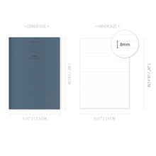 Load image into Gallery viewer, Monolike Journal For Beyond Nostalgia Hardcover Lined Notebook, Blue - Hardcover, Academic, Journal, Diary, 192pages
