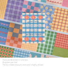 Load image into Gallery viewer, Monolike Big Wow Sticker Unmatched Friends Pattern Series.3 + Series.4 Set - Big Size Cute Stickers, Square Stickers
