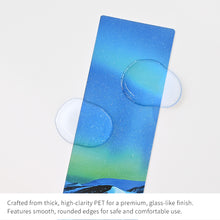 Load image into Gallery viewer, Monolike Aurora Pink+Green Acrylic Bookmark 6P SET - Modern Book Accessory for Aesthetic Reading
