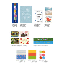Load image into Gallery viewer, Monolike Pix Fix 106 Summer Memory - Aesthetic Scrapbooking Material, Writable Tracing Paper and Postcards for Planners and Journals Decor
