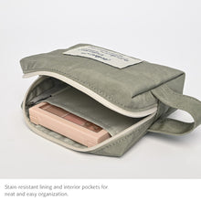 Load image into Gallery viewer, Monolike Archive 247 Handy Pouch, Pink - Small Nylon Pouch, Portable Cosmetic &amp; Toiletry Case, Tech Cable Organizer, Daily Storage Bag
