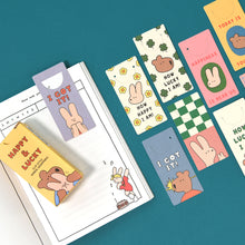 Load image into Gallery viewer, Monolike Bandal Bookmarks Happy and Lucky + Happy and Lucky Littles 120 Pieces
