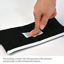Load image into Gallery viewer, Monolike Little Doodle Cushion Pencil Case, Silver - Pencil Pouch, Portable Pencil Bag, Pencil Case, Office Pouch case, Cushion, Soft, achromatic color

