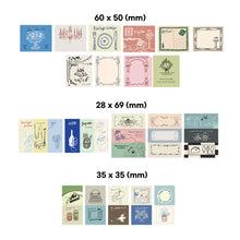 Load image into Gallery viewer, Monolike Old Town Sticker Pack (102pcs) - Aesthetic Scrapbooking Material, Writable Paper Sticker Set for Planners and Journals Decor

