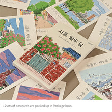 Load image into Gallery viewer, Monolike Twelve Months of Seoul Single Card - Mix 12 pack Postcards
