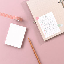 Load image into Gallery viewer, Monolike Memopad Basic Line C SET - 4 Packs, 4 Different Designs, 100 Sheets Per Pad, Total 400 Sheets, Note pads, Writing pads
