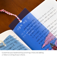 Load image into Gallery viewer, Monolike Seoul Fall + Winter Acrylic Bookmark 6P SET - Modern Book Accessory for Aesthetic Reading
