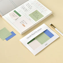 Load image into Gallery viewer, Monolike Color Palette Sticky Plan 30p Series. 2 A SET 4P - Self-Adhesive Memo Pad 30 Sheets
