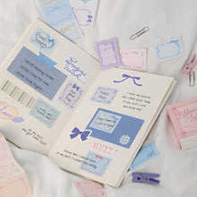 Load image into Gallery viewer, Monolike Wow Sticker Ribbon Label Series.1 + Series.2 Set - Mini Size Cute Stickers, Square Stickers
