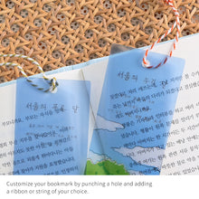 Load image into Gallery viewer, Monolike Seoul Spring + Summer Acrylic Bookmark 6P SET - Modern Book Accessory for Aesthetic Reading
