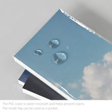 Load image into Gallery viewer, Monolike PVC Handy Planner Notebook Moonlight, Deep night - Undated 5 Month Planner, Handheld Lay Flat Diary with Clear PVC Pocket Cover for Office
