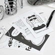 Load image into Gallery viewer, Monolike Littledoodle Series.2 Happy Birthday Mini Letter Set - 8Type, 32 Sheets &amp; 16 Envelopes, Cute Aesthetic Stationery
