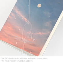 Load image into Gallery viewer, Monolike Moonlight 6 Month Undated Planner, Deep night - B6 Lay Flat Diary with Clear PVC Pocket &amp; Hologram Foil Cover for Office
