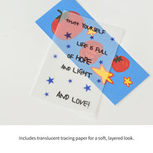 Load image into Gallery viewer, Monolike Pix Fix 106 Summer Memory - Aesthetic Scrapbooking Material, Writable Tracing Paper and Postcards for Planners and Journals Decor
