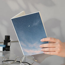 Load image into Gallery viewer, Monolike Moonlight 6 Month Undated Planner, Blue night - B6 Lay Flat Diary with Clear PVC Pocket &amp; Hologram Foil Cover for Office

