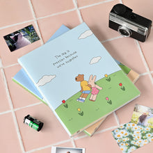 Load image into Gallery viewer, Monolike Happy and Lucky PVC Adhesive Photo Album, Green park - Self Adhesive Scrapbook, Waterproof Memory Book, DIY Magnetic Photo Journal, 4x6 5x7 8x10 Capacity
