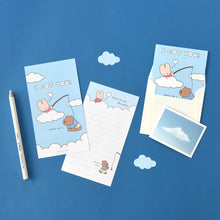 Load image into Gallery viewer, Monolike Happy and Lucky Littles Series.1 Mini Letter Paper and Envelopes Set - 8Type, 32 Letter Paper + 16 Envelopes
