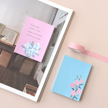 Load image into Gallery viewer, Monolike Memopad Flower For You A SET - 4 Packs, 4 Different Designs, 100 Sheets Per Pad, Total 400 Sheets, Note pads, Writing pads
