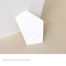 Load image into Gallery viewer, Monolike Slim&amp;Light Standing Paper Photo Frame 5x7 White 20 pcak - Fits 5"x7" Pictures
