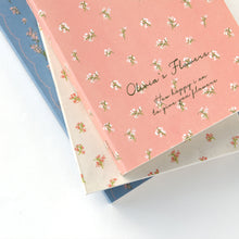 Load image into Gallery viewer, Monolike Olivia&#39;s Flowers Paperback Line Notebook - 03. Pink_Design note, Mini note, Simple note, Notebook, 192 Pages, 4.13x6.69
