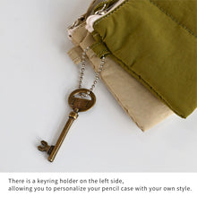 Load image into Gallery viewer, Monolike Archive247 Cushion Pencil Case, 05. Navy - Pencil Pouch, Portable Pencil Bag, Pencil Case, Office Pouch case, Cushion, Soft, Vintage
