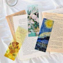 Load image into Gallery viewer, Monolike Art Gogh+Monet Bookmark 6P SET - Modern Book Accessory for Aesthetic Reading
