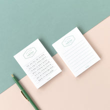 Load image into Gallery viewer, Monolike Memopad Basic Line B SET - 4 Packs, 4 Different Designs, 100 Sheets Per Pad, Total 400 Sheets, Note pads, Writing pads
