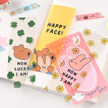Load image into Gallery viewer, Monolike Happy and Lucky+Unmatched Friends Acrylic Bookmark 6P SET - Modern Book Accessory for Aesthetic Reading

