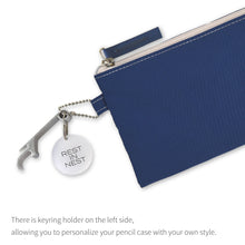 Load image into Gallery viewer, Monolike Archive 247 Flat Pen Case, Navy - Pencil Pouch, Portable Pencil Bag, Pencil Case, Office Pouch case, Pen case
