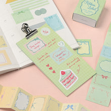 Load image into Gallery viewer, Monolike Wow Sticker Ribbon Label Series.1 + Series.2 Set - Mini Size Cute Stickers, Square Stickers

