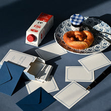 Load image into Gallery viewer, Monolike Day by Day Card, 112 Blank Blue - Mix 48 Mini Single cards, 24 envelopes Package
