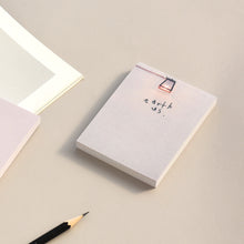 Load image into Gallery viewer, Monolike Memopad Seoul A SET - 4 Packs, 4 Different Designs, 100 Sheets Per Pad, Total 400 Sheets, Note pads, Writing pads
