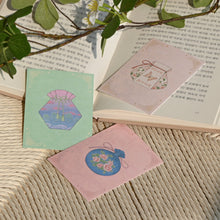 Load image into Gallery viewer, Monolike Day by Day Card, 103 Lucky Pouch - Mix 48 Mini Single cards, 24 envelopes Package
